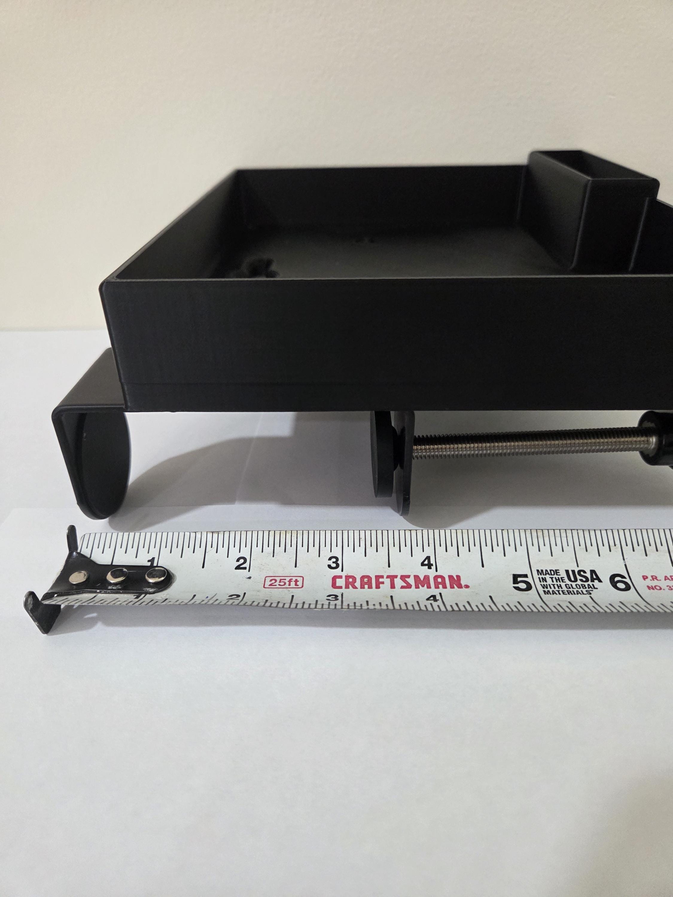 Bedside Clamp-On Organizer Shelf: Charging Dock, Dorm Room Essential