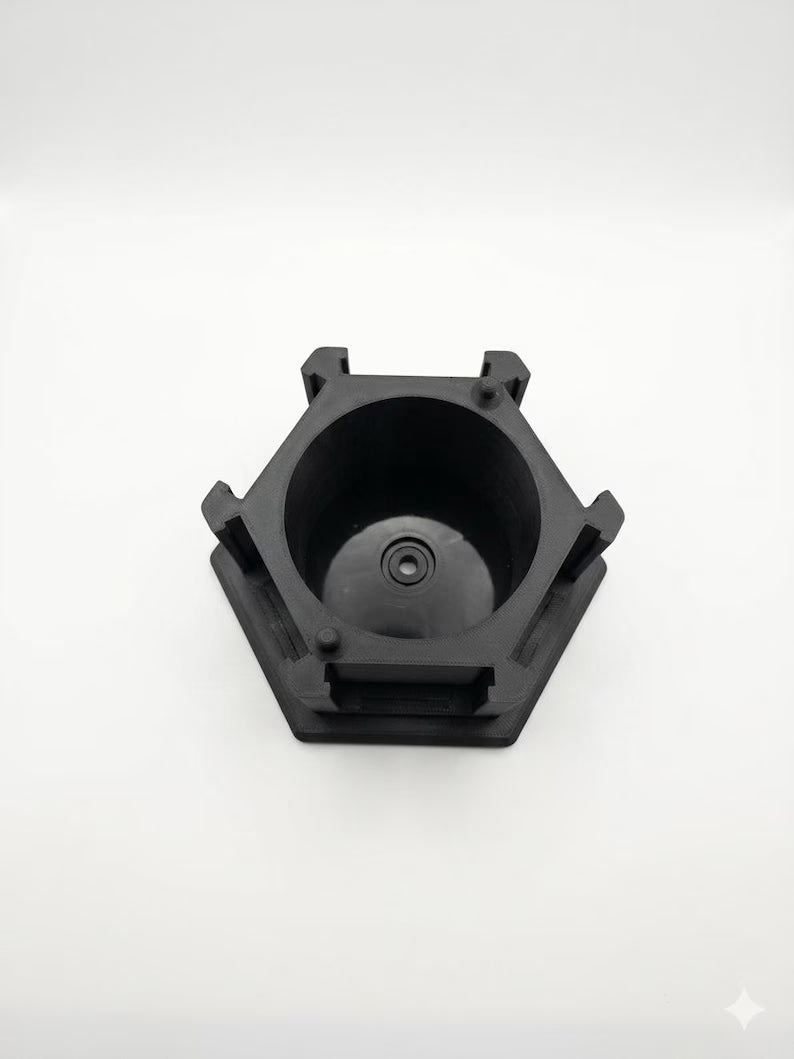 Hexagonal Challenge Coin Display Stand – Stackable Holder for First Responders, Military, Police Up to 2" Coins